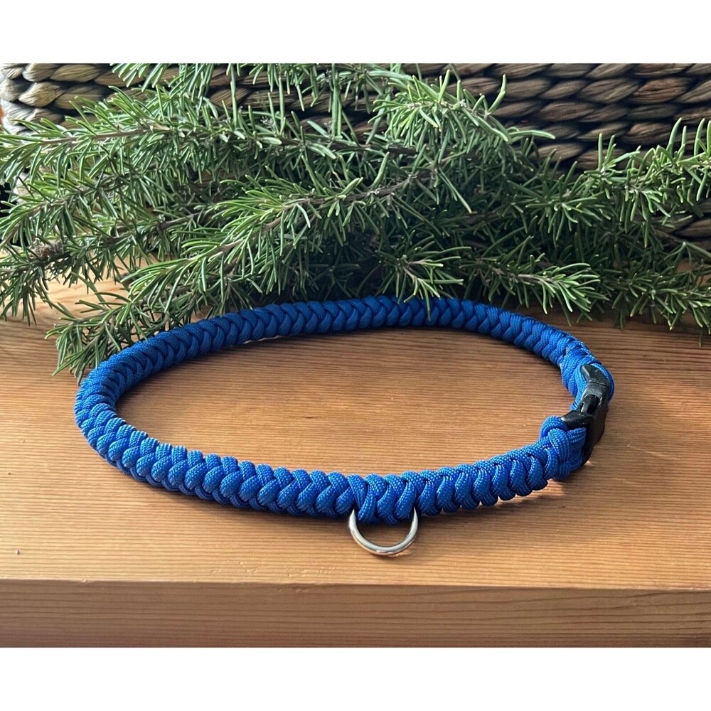 Fits 19 in. Neck Size Round Braid Quick Release Paracord Dog Collar HANDMADE NEW